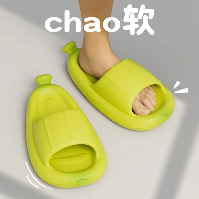 2023 Cute Banana Slippers Women Summer Shoes Soft EVA Couples Indoor Bathroom Slides Thick Sole Girls Boys Home Beach Slipper