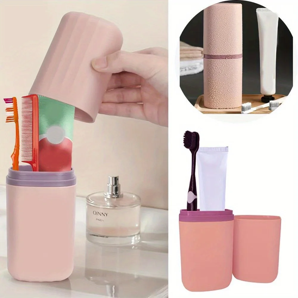 Дорожная зубная щетка портативная коробка для полоскания рта Женская паста