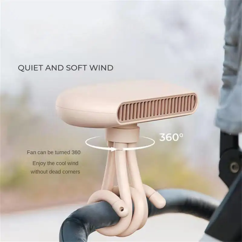 

Portable Low-noise Electric Hand Clip Fans Creative Jellyfish Stroller Fan Ultra-quiet Small Cooling Ventilador Fan Usb Charging