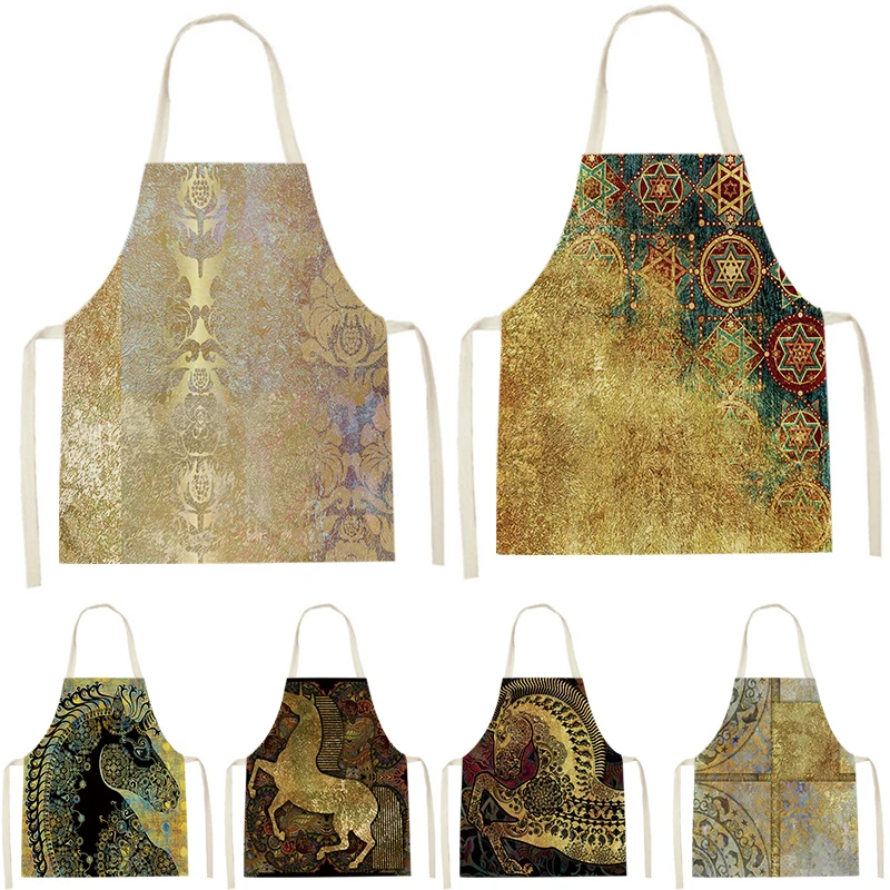

WQL2422 Кухонные фартуки для женщин, льняные нагрудники, домашняя уборка, фартук, домашние водонепроницаемые поварские фартуки для выпечки, дл...