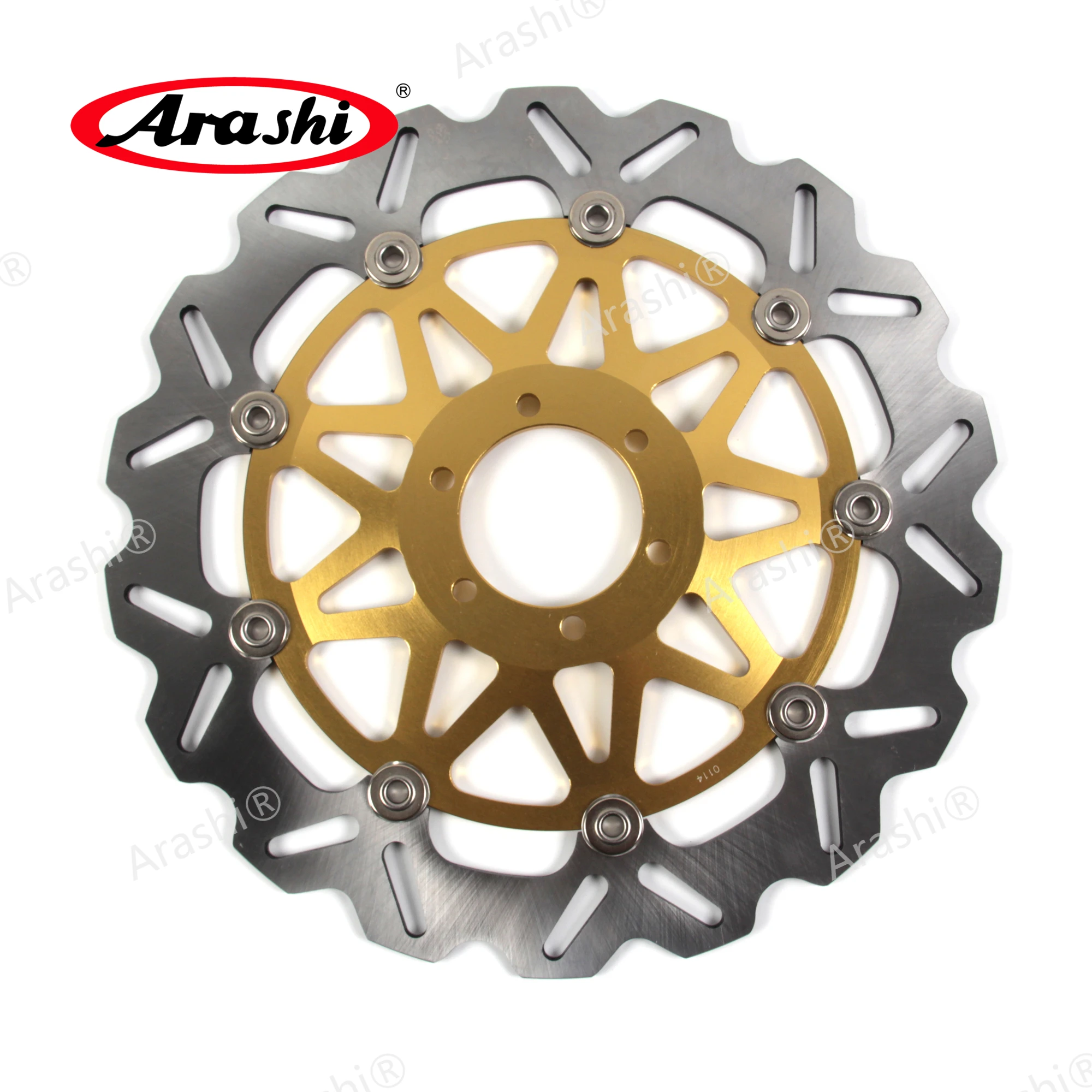 

ARASHI CNC Front Brake Rotor Floating Brake Disc For YAMAHA TDR 125 1989 1990 1991 1992 1993 1994 1995 1996 1997 1998 1999 Disk