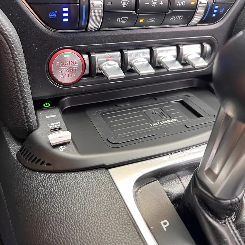 Автомобильное беспроводное зарядное устройство 15 Вт быстрое для телефона