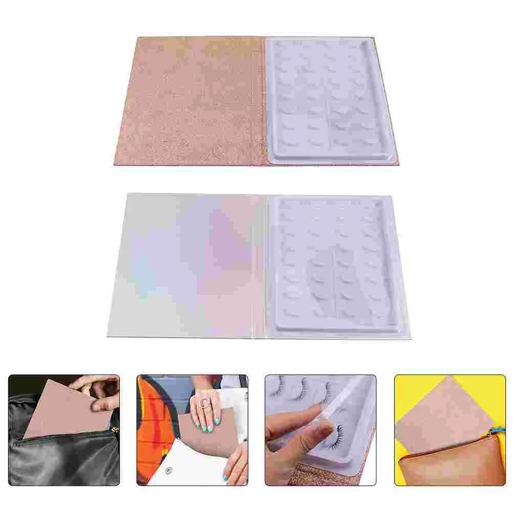 

2Pcs Eyelashes Packaging Box Fake Eyelashes Box Fake Lashes Display Container