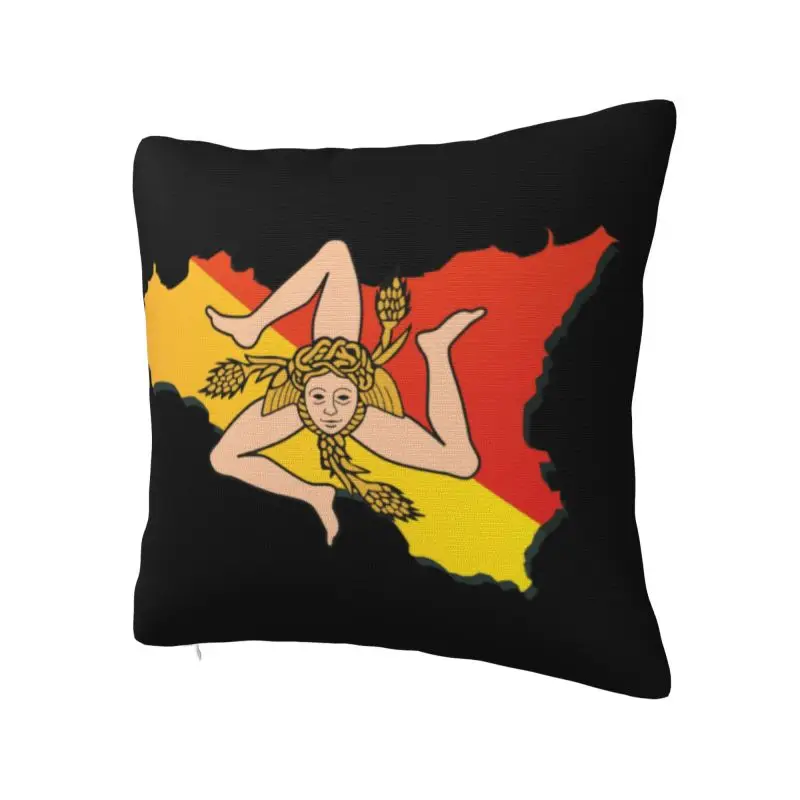 Подушка в виде флага Сицилии 40x40 см