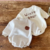 spring new baby cute bear print clothes infant boys girls long sleeve bodysuit kids toddler cartoon jumpsuit cotton outfits