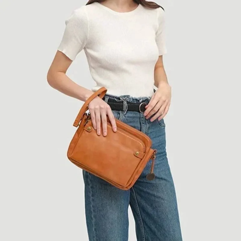 

Кожаные сумки через плечо и клатчи, Женская трехслойная сумка через плечо из искусственной кожи, женские сумки на молнии