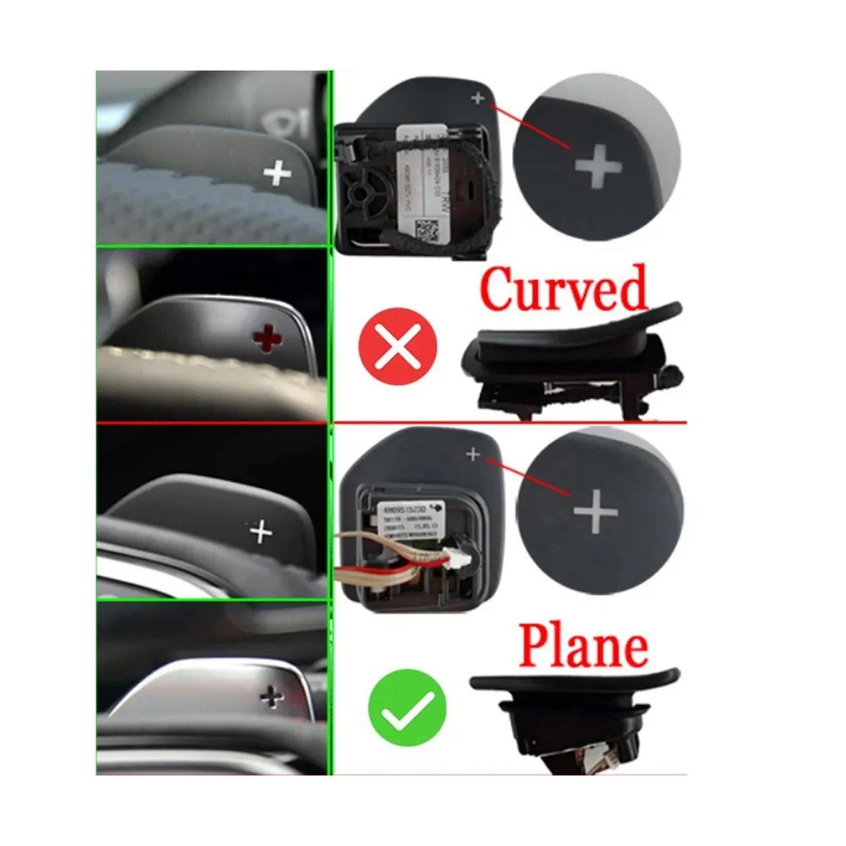 Рулевое колесо переключения для Audi A4 B8 A3 8P S3 A5 A6 S6 C6 Q5