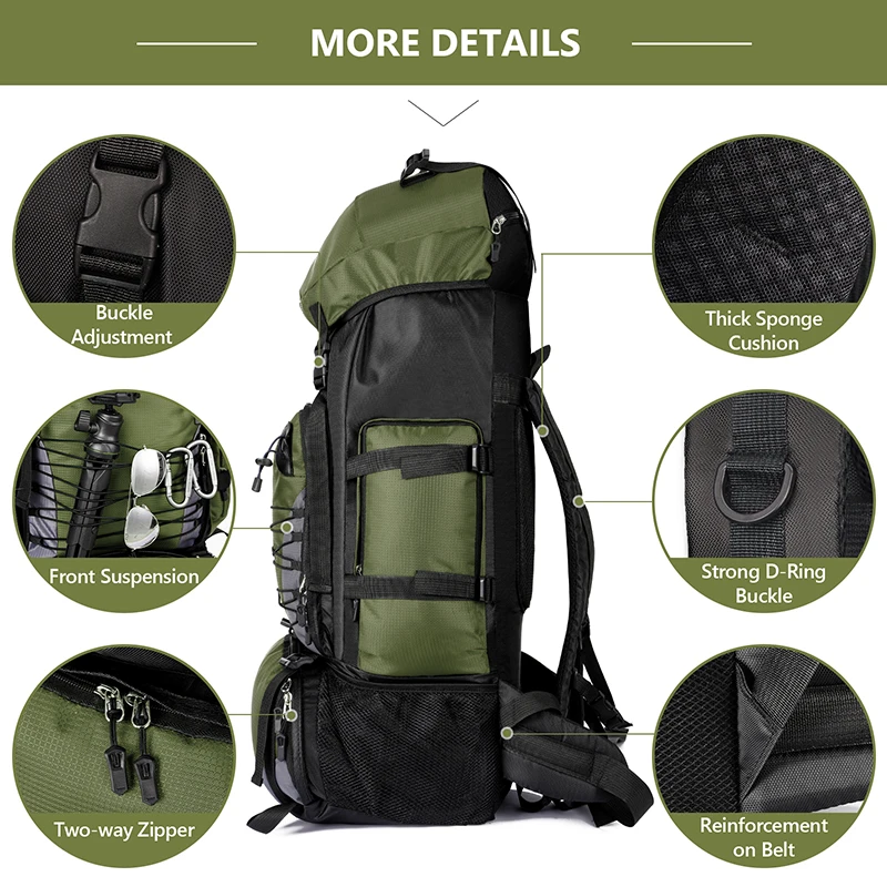 90L Tactical Camping Backpacks Military Bag For Men Women Backpack Large Capacity Army Back Pack Travel Bags mochila hombre 4
