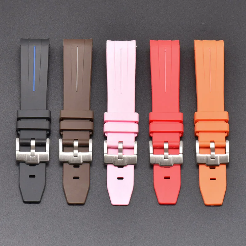 

Strap for Omega Joint MoonSwatch Curved End Band Rubber Silicone Sport Diving Wrist Bracelet Watch Accessories 20mm Men Women
