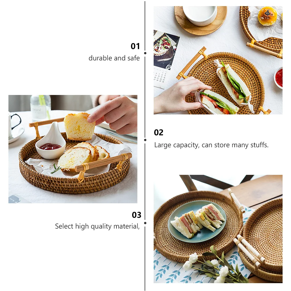 Корзина для хранения из ротанга плетеные корзины органайзеры корзина хлеба