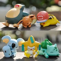 pokemon sleep series doll cute pokemon pikachu figurine statue model toy decoration ornaments
