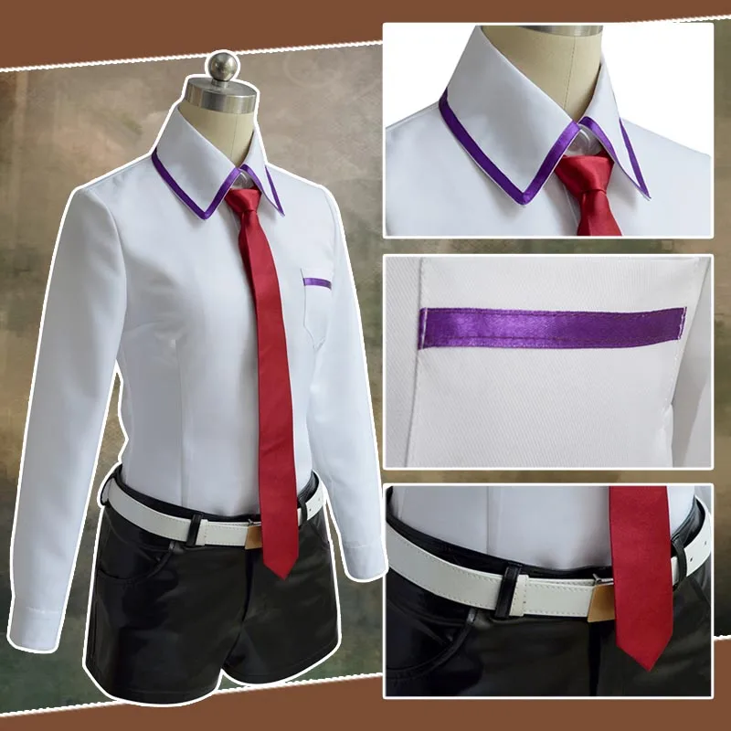 Костюм для косплея ворот Steins женская одежда Kurisu Makise полный комплект пальто