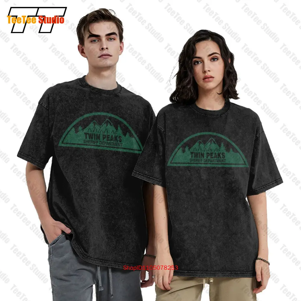 Фото Twin Peaks Fire Walk With Me Dale Cooper Laura Palmer Черно-белая винтажная футболка большого размера Lodge 76RM №2