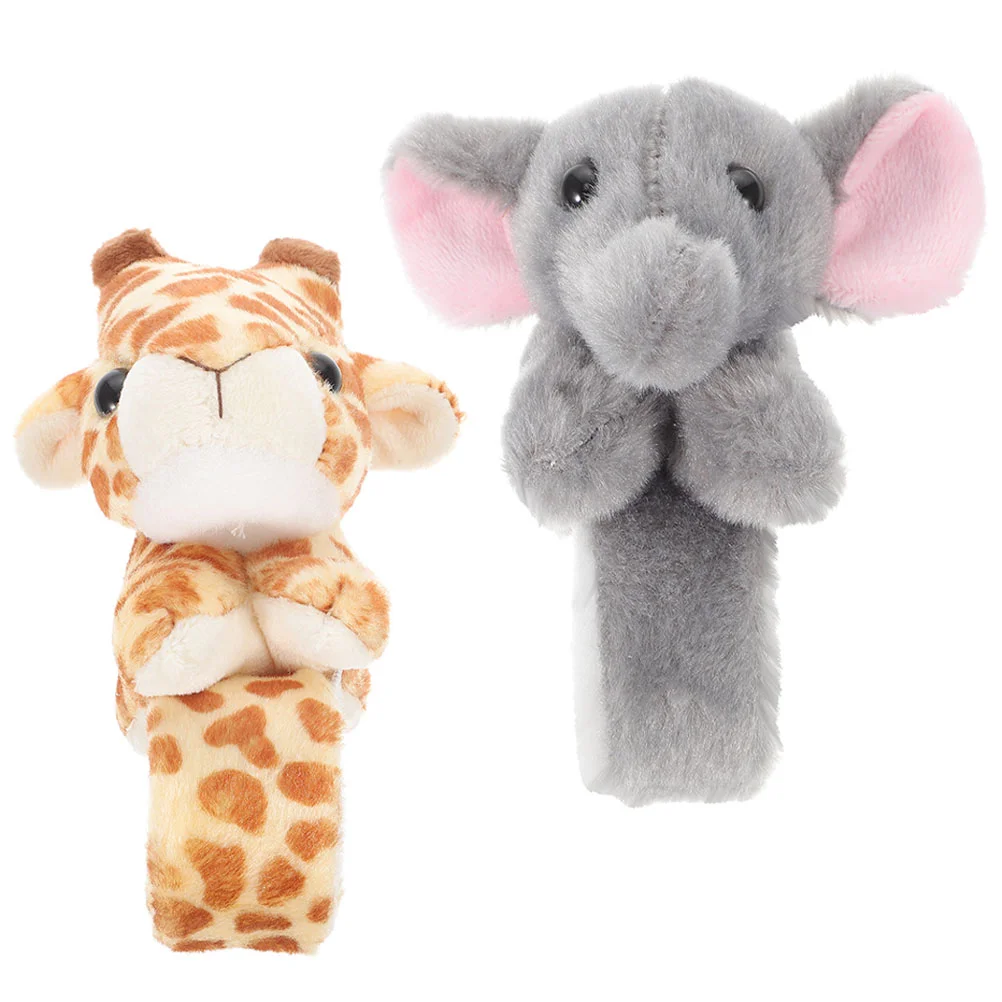 

2 Pcs Button Slap Bracelet Baby Stuffed Animals Babies Pp Cotton Party Bracelets