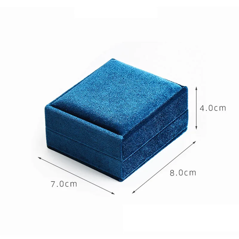5Pcs High Quality Corduroy Jewelry Box Creative Propose Ring Gift Box Necklaces Rings Pendant Packaging Box Velvet Container