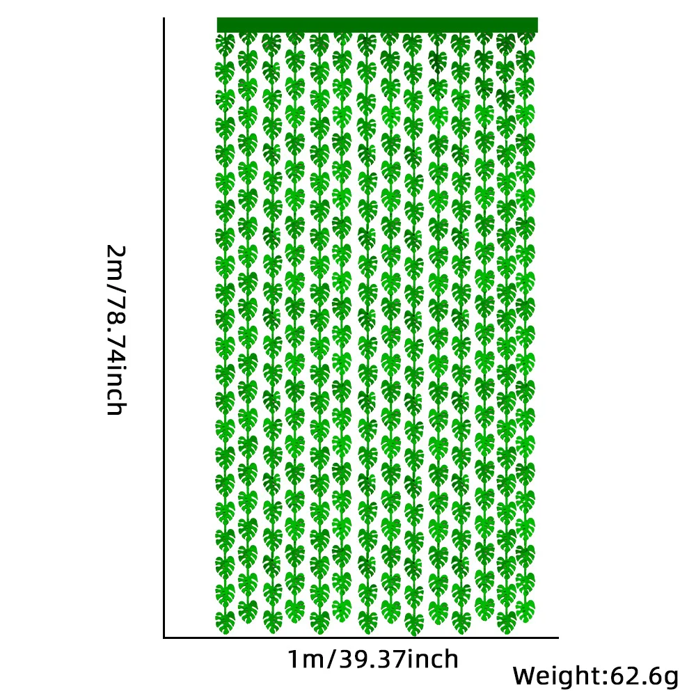 

Зеленые тропические листья для декора вечеринки