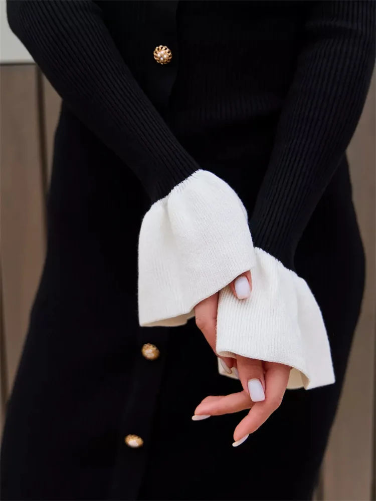 Платье вязаное пэчворк Tossy