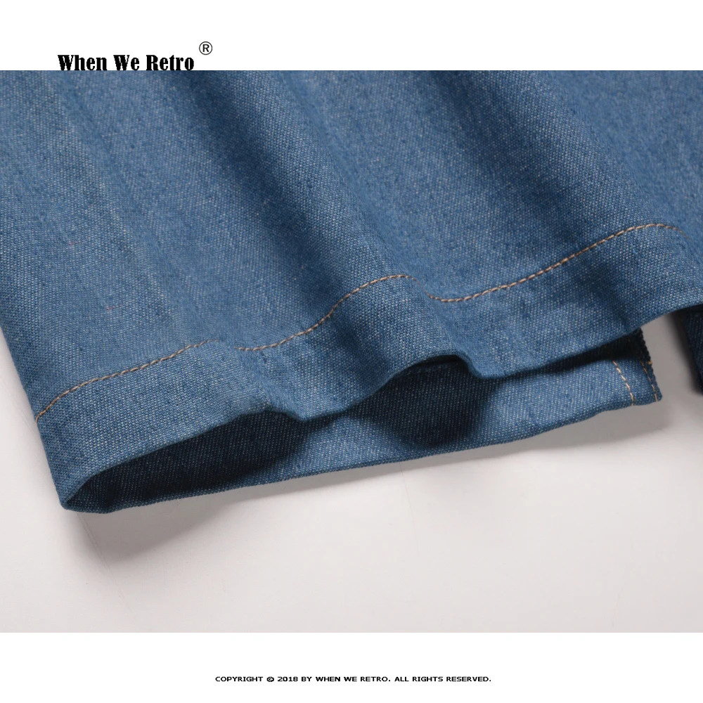 Женская джинсовая юбка в стиле ретро летняя офисная модная универсальная синяя