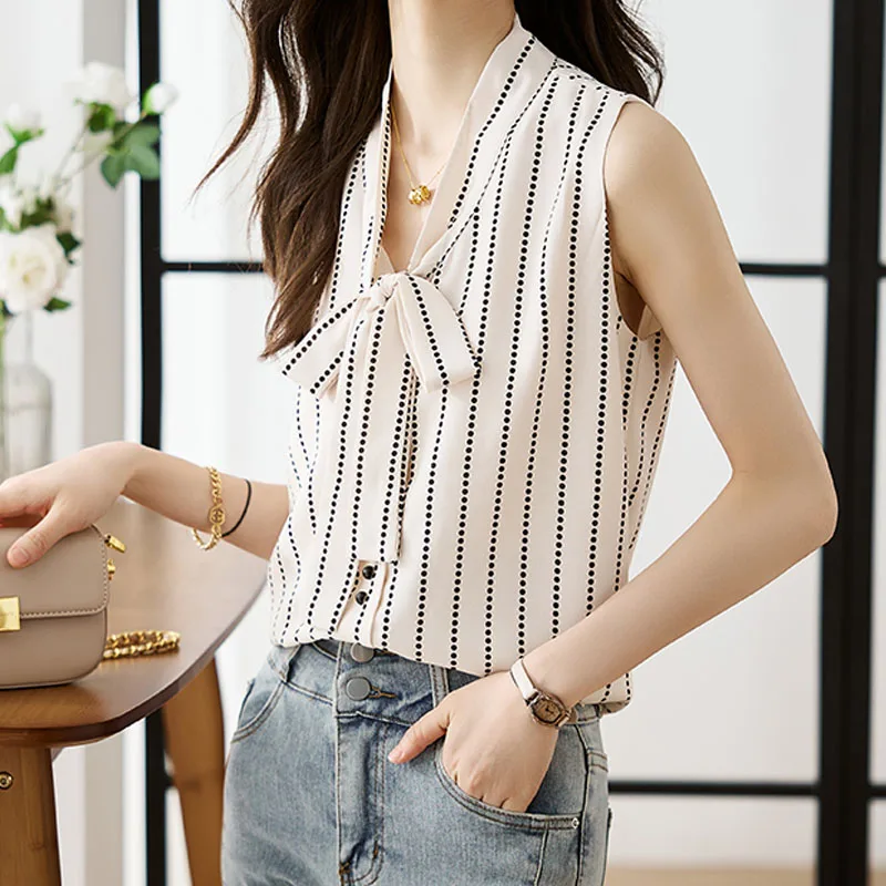 Шифоновая Блузка Модная элегантная женская одежда офисные женские топы с