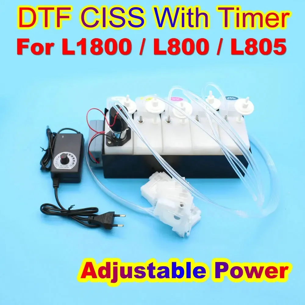 Фото L1800 L800 Многоразовый резервуар Dtf Ciss с мешалкой с таймером для Epson L805 Резервуар с белыми чернилами DTF Комплект для печати Ciss Dtg №4