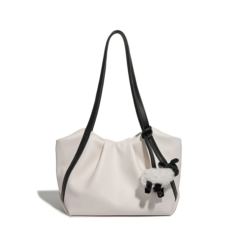 Женская сумка новинка 2023 высококачественная большая вместительная морщинистая