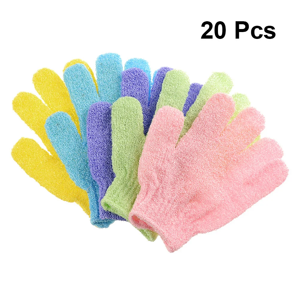 

20PCS Shower Exfoliating Bath Dual Side Shower Body Scrub Exfoliator (Mixed Color)