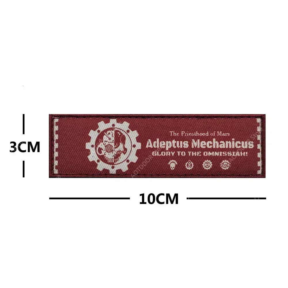 Вышитая нашивка War-hammer 40K с красным символом инквизиция ангела крови двуглавый