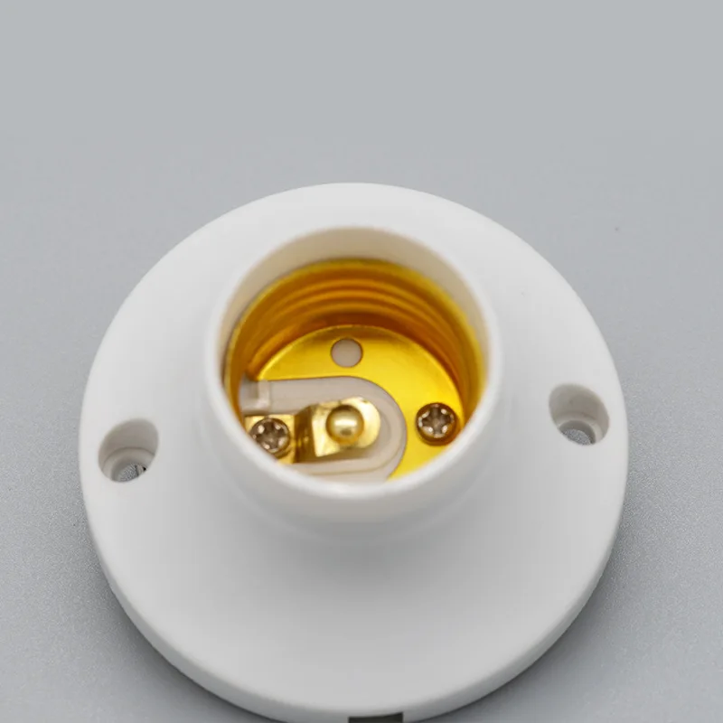 

ES E27 Edison Screw Cap Socket White Ceiling Light Lamp Bulb Fixing Base Stand Light Bulb Holder Adapter High Quality Hot