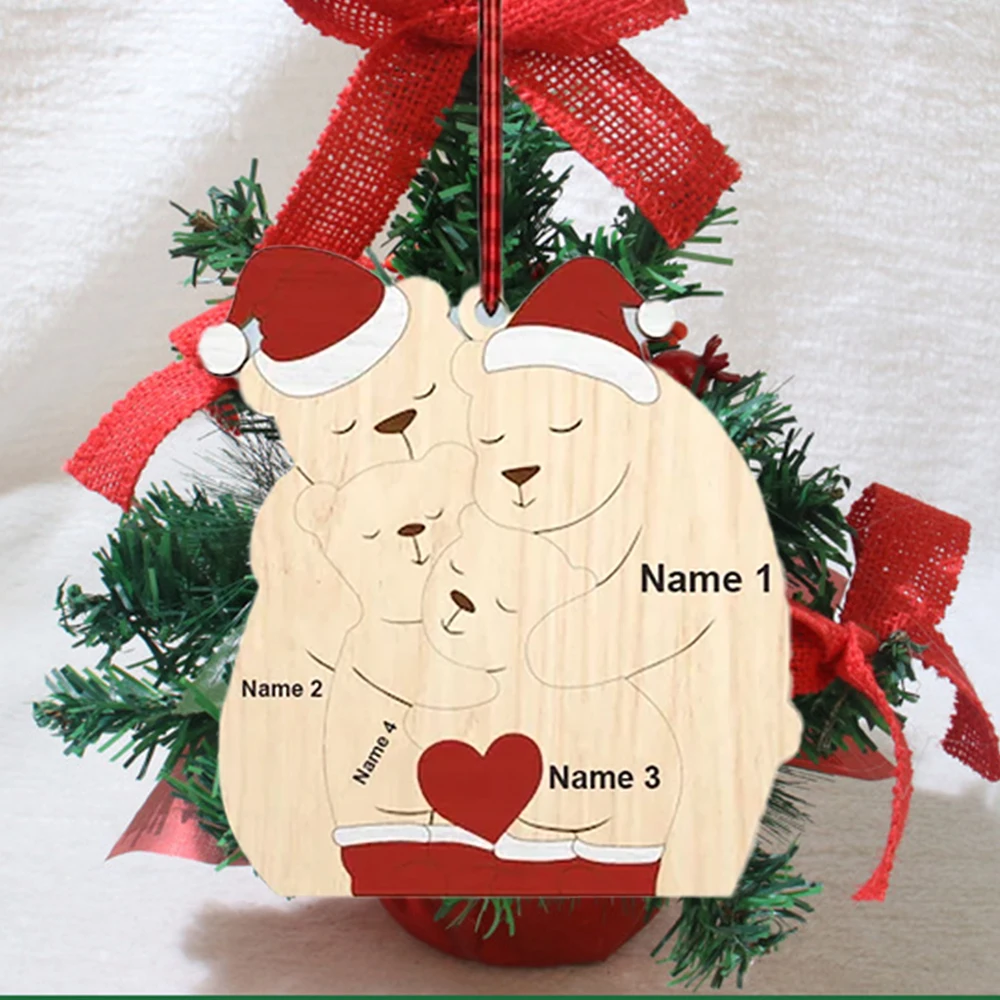 Персонализированные имена подвеска Wodden украшение для дома статуи подарок