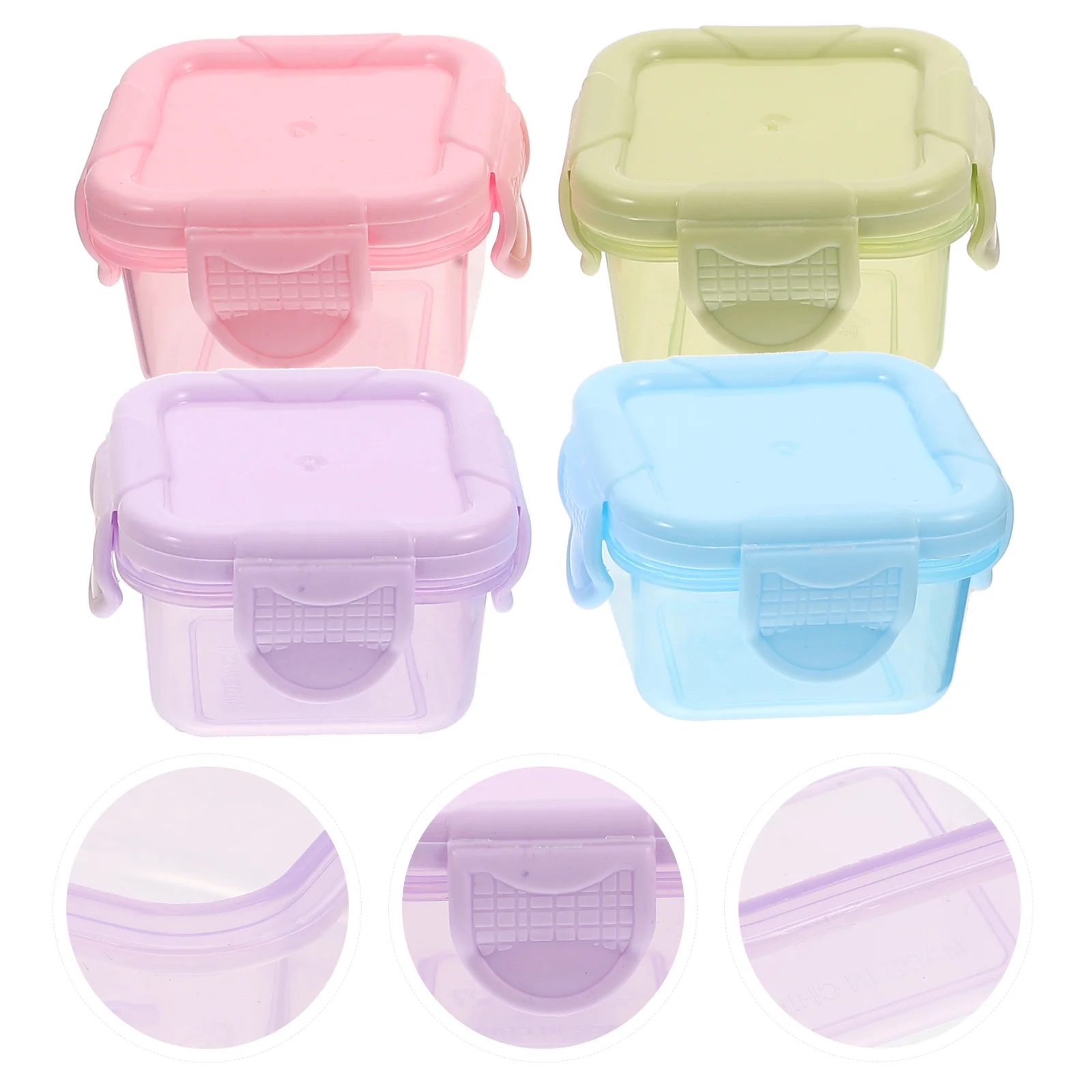 

Box Container Sauce Storage Mini Cupscup Boxesmeal Lid Bento Dressing Saladcondiment Containers Snacks Kitchen Snack Case Prep