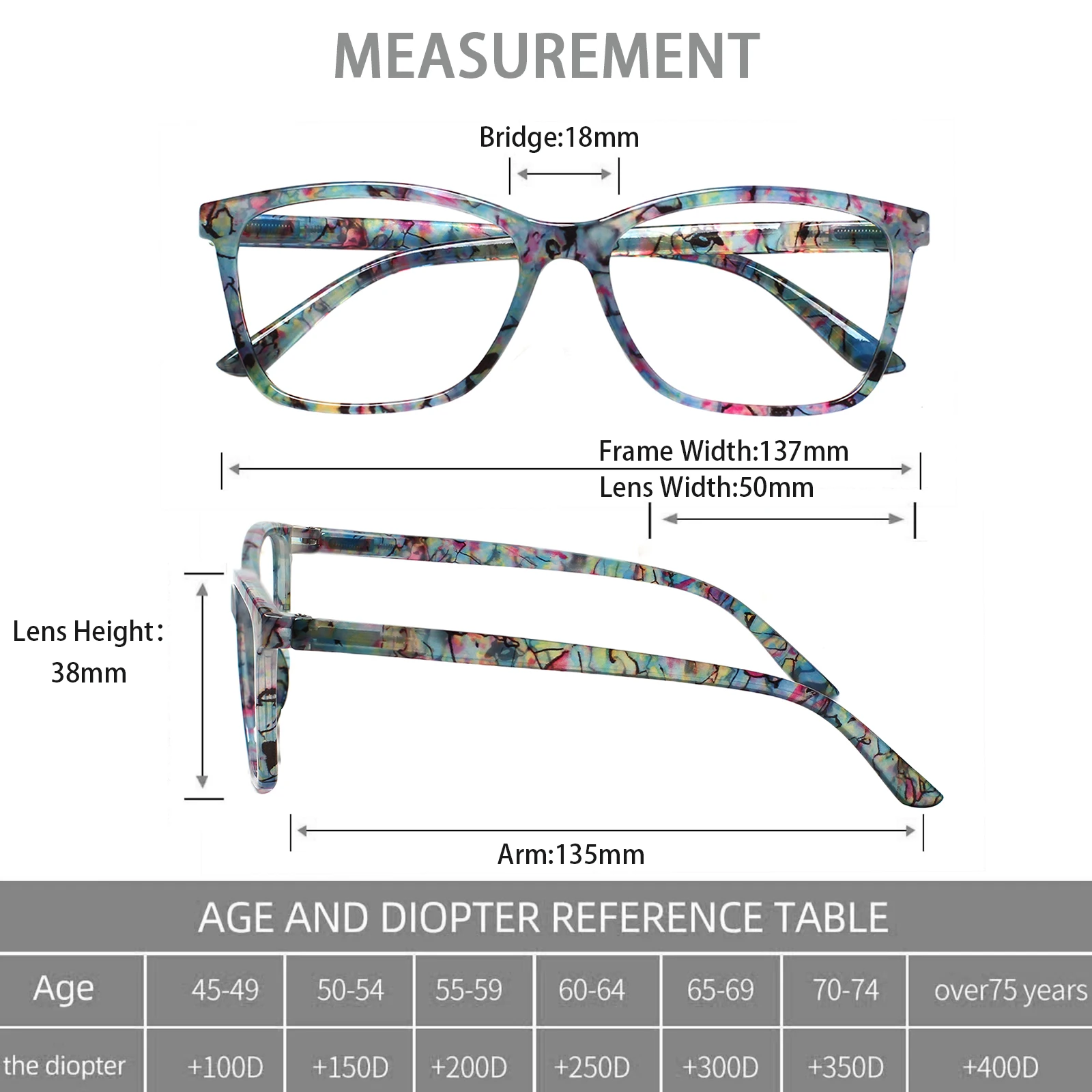 TUREZING Анти-синий свет очки для чтения