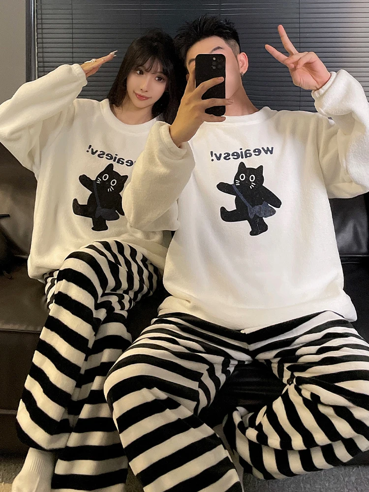 Можно носить на улице пижамы для девочек зимний утепленный фланелевый комплект