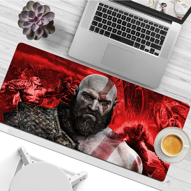 

Игровой коврик для мыши God Of War, анимационный компьютерный коврик для клавиатуры, Настольный коврик