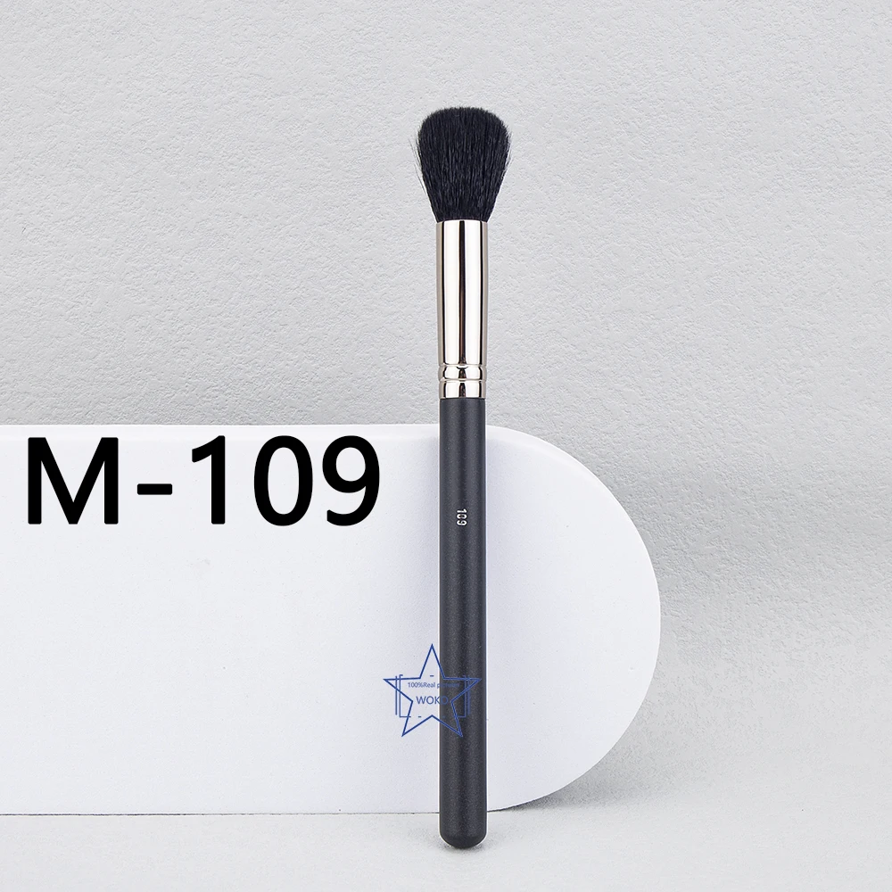 

M109 Small Contour Brush Round Contour Liquid Blush Brush High Quality Goat Hair Contour Foundation Cream Blush Brush