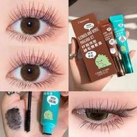 4d silk fiber waterproof mascara for eyelash extension black brown thick lengthening eye lash makeup korean cosmetics