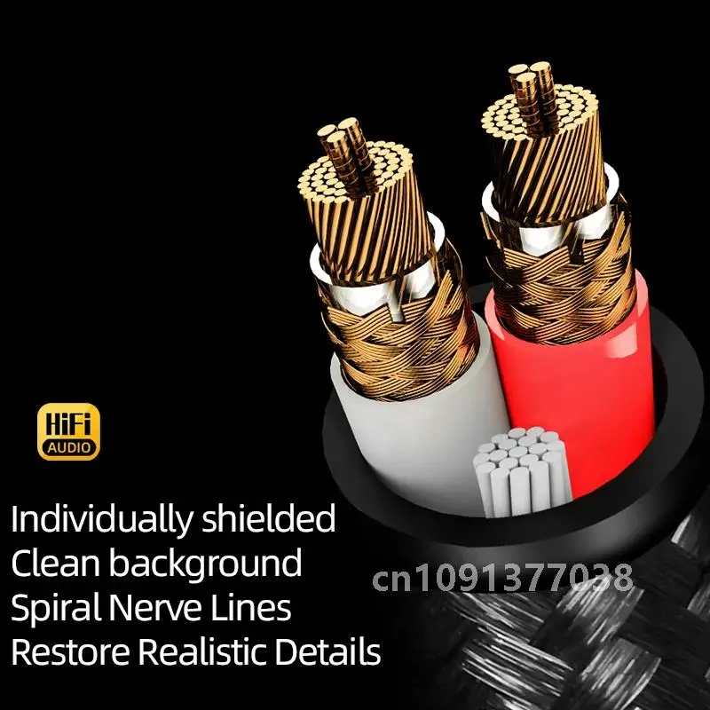 Аудиокабель HiFi RCA-кабель с независим экраном