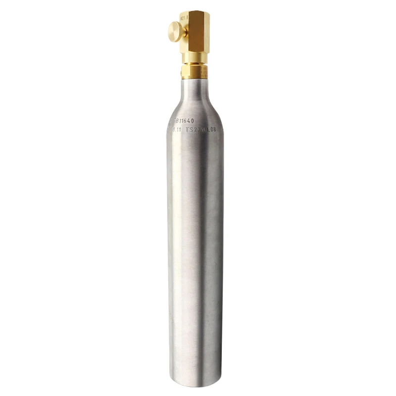 

High Pressure Aluminum Soda Water Cylinder Soda Bottle Tank with Refill Soda Adapter Valve W21.8 or CGA320 for Bar Accessories
