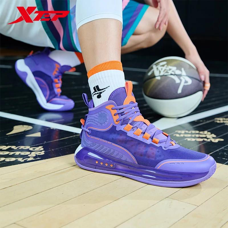 Мужская обувь Xtep [ Ling Ji] Баскетбольная 2022 воздухопроницаемая износостойкая