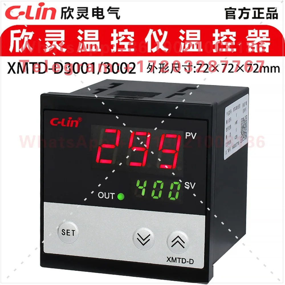 Фото Термостат XMTD-D3001/3002 с цифровым дисплеем, датчик типов E, K, PT100, CU50 №4