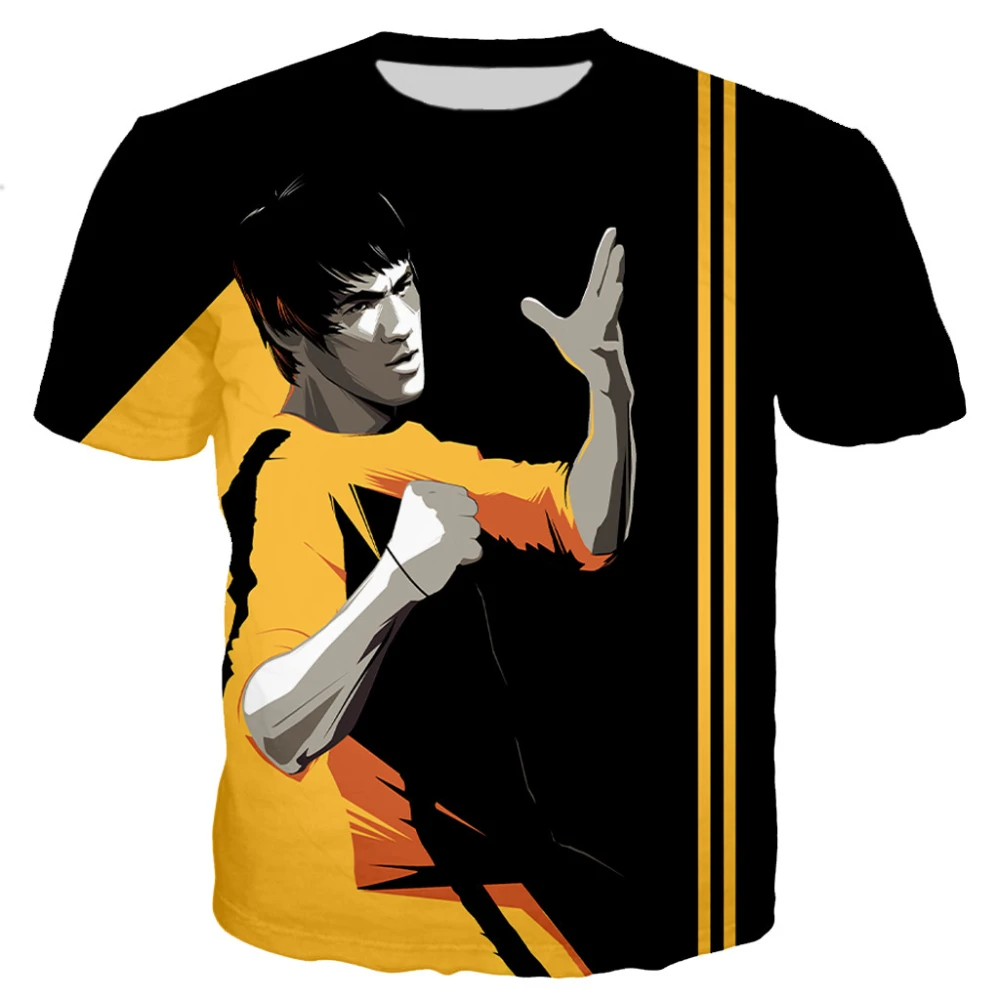

Bruce Lee 3D Print T Shirt Men Unisex Streetwear Short Sleeve O Neck Breathable Plus Size