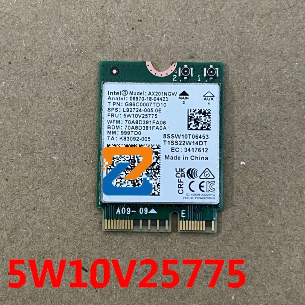 Фото Для Intel AX201NGW кнопка Wi-Fi карта 5W10V25775 WIFI 6 Bluetooth 5.1 NGFF №1