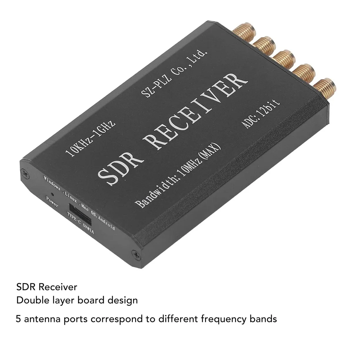 

RSP1 USB SDR приемник, 10K ‑ 1 ГГц 12-бит мини USB SDR приемник, упрощенный программно определяемый радиоприемник, модуль приема