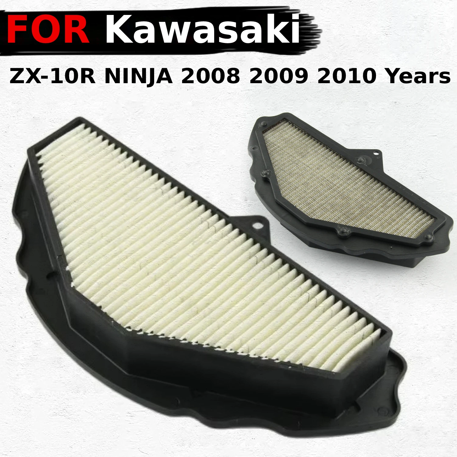 

Воздушный фильтр для мотоцикла, воздухозаборник для Kawasaki ZX-10R NINJA 2008 2009 2010, элемент очистки ZX10R, аксессуары для воздушного фильтра
