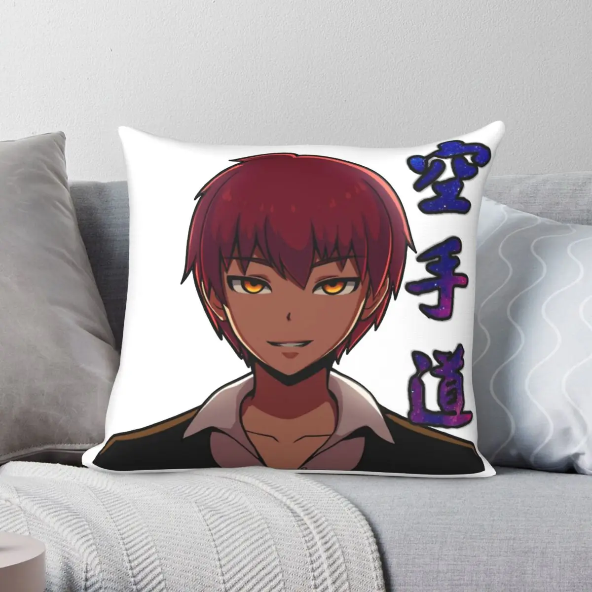

Karma Akabane Square Pillowcase Polyester Linen Velvet Creative Zip Decor Pillow Case Car Cushion Case 18"