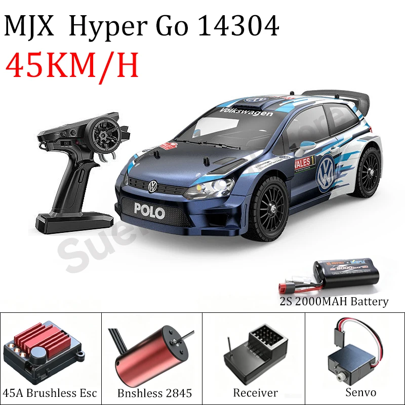 Фото Радиоуправляемая машинка MJX HYPER GO 1:14 MJX14303 14304, бесщеточная, высокоскоростная, полноприводная, внедорожная, для дрифта, 2.4G, игрушка на пульте управления для мальчиков в подарок №2