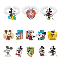 disney mickey mouse mickey minnie cartoon pattern ring epoxy ring holiday party acrylic ring for friends jewelry