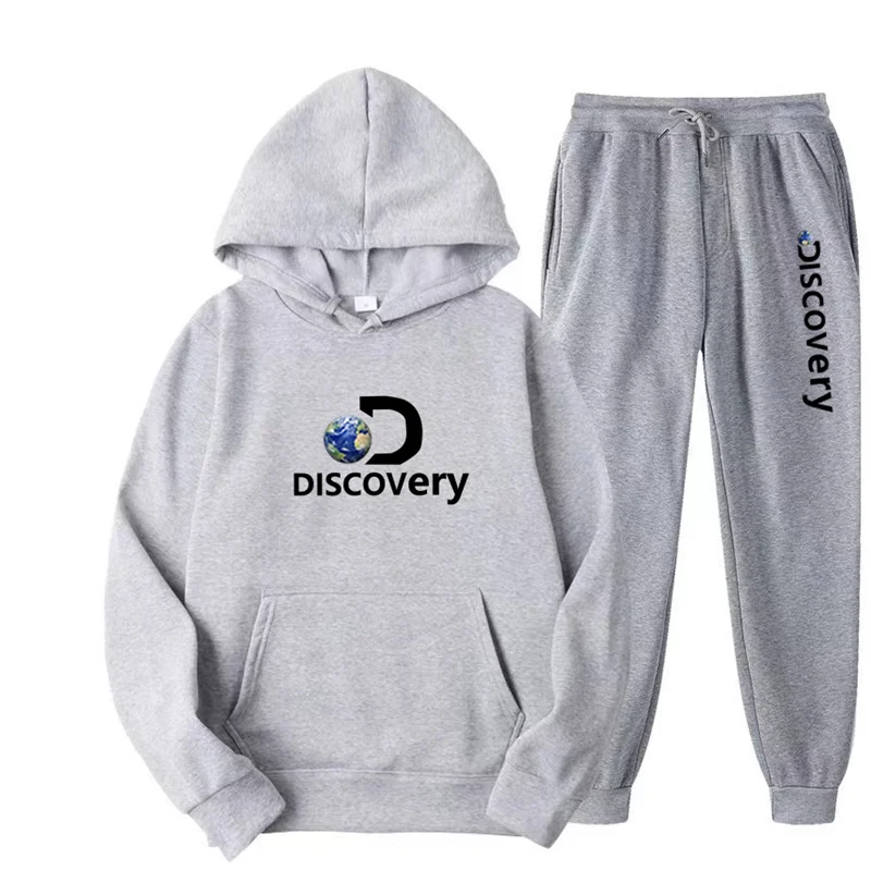 

Новинка 2022, спортивная одежда для мужчин и женщин Discovery Channel в европейском стиле с защитой от холода, Толстовка и облегающие спортивные штаны...