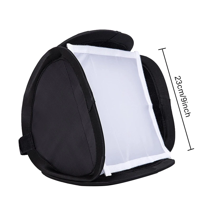 Купи 9INCH SLR Flash Portable Softbox Diffuser for 580EX 430EX 600EX Flash Dropshipping за 1,019 рублей в магазине AliExpress