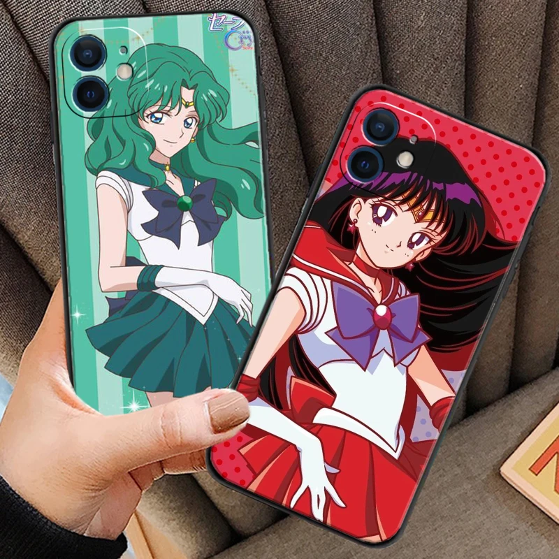 

SAILOR MOON Bandai Phone Cases For iPhone 11 12 Pro MAX 6S 7 8 Plus XS MAX 12 13 Mini X XR SE 2020 Soft TPU Funda