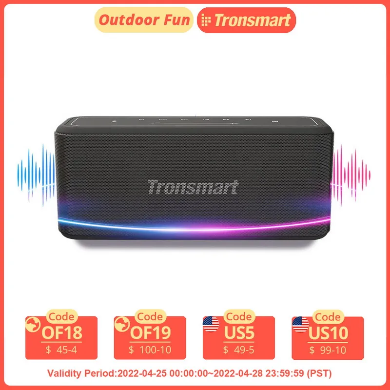Bluetooth-Колонка Tronsmart Mega Pro, 60 Вт, водонепроницаемая IPX5